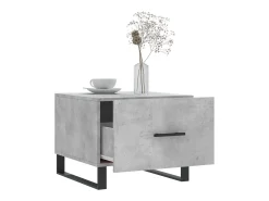 Mesa De Centro| Mesas centro 2 pcs 50x50x40 cm madeira processada cinza cimento PT620151 Cinzento