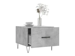 Mesa De Centro| Mesas centro 2 pcs 50x50x40 cm madeira processada cinza cimento PT948981 Cinzento