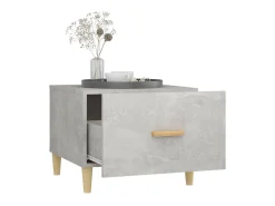 Mesa De Centro| Mesas centro 2 pcs 50x50x40 cm madeira processada cinza cimento PT525069 Cinzento