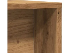 Mesa De Centro|vidaxl Mesas centro encastrar 2 pcs deriv. madeira carvalho artisiano Natural claro