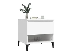 Mesa De Centro* Mesas de apoio 2 pcs 50x46x50 cm derivados de madeira PT857039 Branco