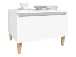Best vidaxl Mesas de apoio 2 pcs 50x46x35 cm derivados de madeira Branco