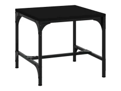 Mesa De Centro* Mesas de apoio 2 pcs 40x40x35 cm derivados de madeira PT929848 Preto