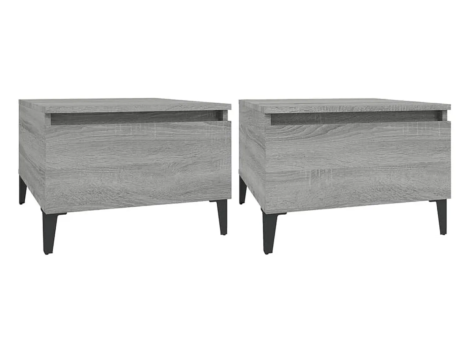 Mesas de apoio 2 pcs 50x46x35 cm deriv. madeira sonoma PT881907^ Mesa De Centro