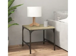 Mesa De Centro* Mesas de apoio 2 pcs 40x40x35 cm deriv. madeira carvalho sonoma PT786086 Castanho