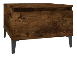 Mesa De Apoio*vidaxl Mesas de apoio 2 pcs 50x46x35 cm deriv. madeira carvalho fumado Natural claro