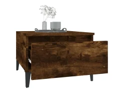 Mesa De Apoio*vidaxl Mesas de apoio 2 pcs 50x46x35 cm deriv. madeira carvalho fumado Natural claro