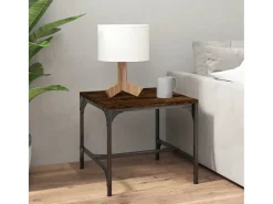 Mesas de apoio 2 pcs 40x40x40 cm deriv. madeira carvalho fumado PT916782^ Mesa De Centro