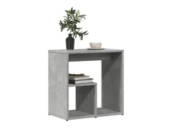 Mesa De Apoio| Mesas de apoio 2 pcs 50x30x50cm deriv. madeira -cimento PT604392 Cinzento