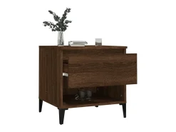 Mesa De Centro* Mesas de apoio 2pcs 50x46x50cm deriv. madeira carvalho PT743782 Castanho