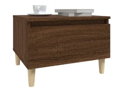 Mesa De Centro| Mesas de apoio 2pcs 50x46x35cm deriv. madeira carvalho PT294082 Castanho