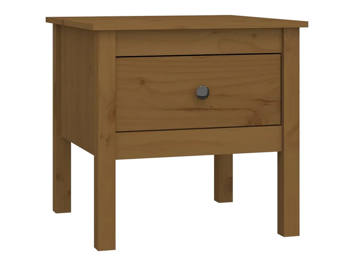 Mesa De Centro* Mesas de apoio 50x50x49 cm pinho maciço mel PT146260 Castanho