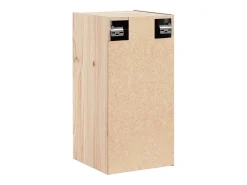 Best vidaxl Mesas de cabeceira 2 pcs 30x30x60 cm madeira de pinho maciça Castanho
