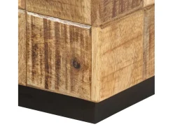 Mesas de centro 2 pcs c/ design blocos madeira mangueira áspera PT382806^ Mesa De Centro