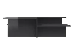 Mesa De Centro*vidaxl Mesas de centro 2 pcs derivados de madeira brilhante Cinzento
