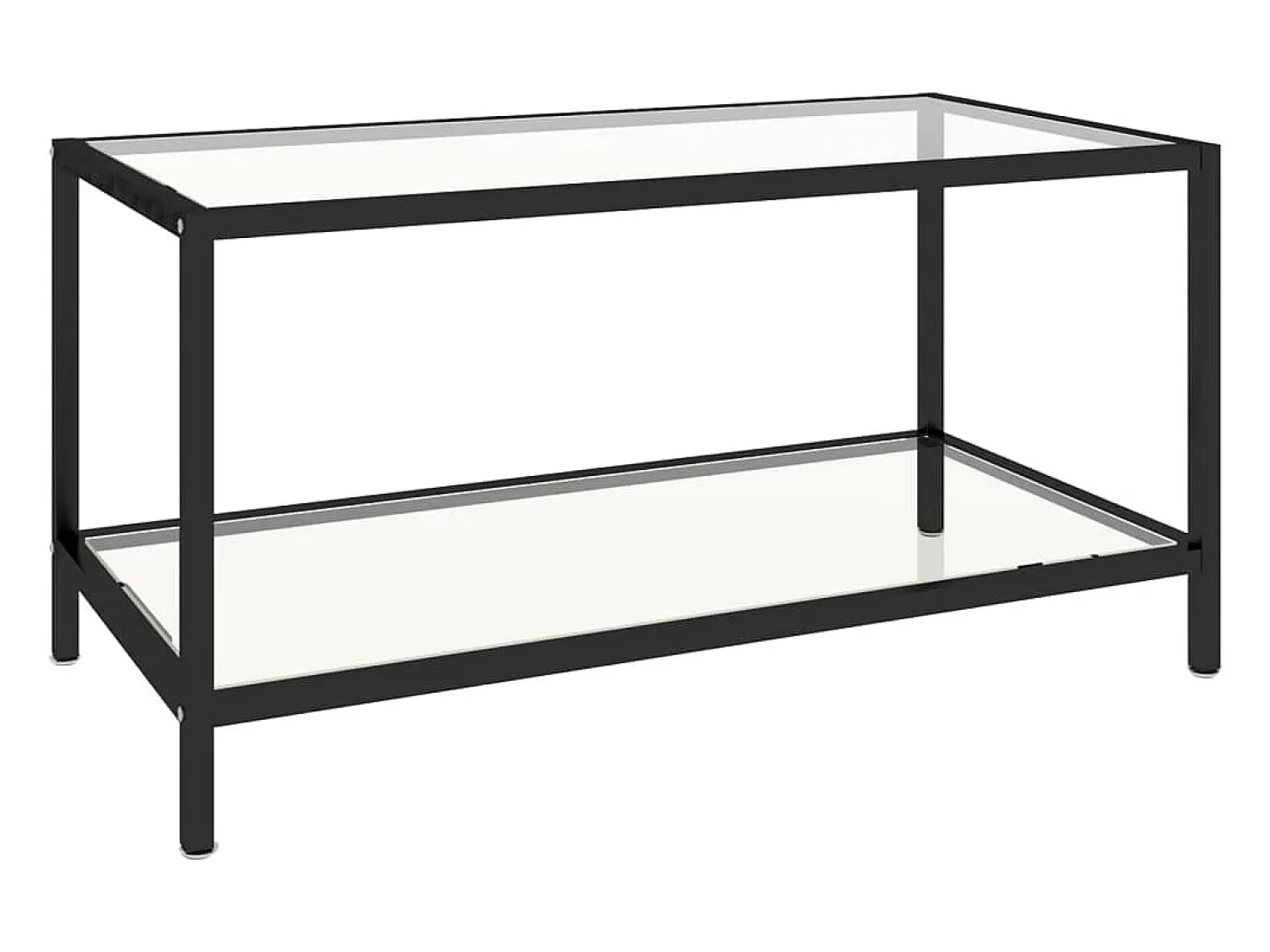 vidaxl Mesas de centro 2 pcs vidro temperado^ Mesa De Apoio