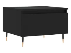 Mesa De Centro*vidaxl Mesas de centro 2 pcs 50x46x35 cm derivados de madeira Preto