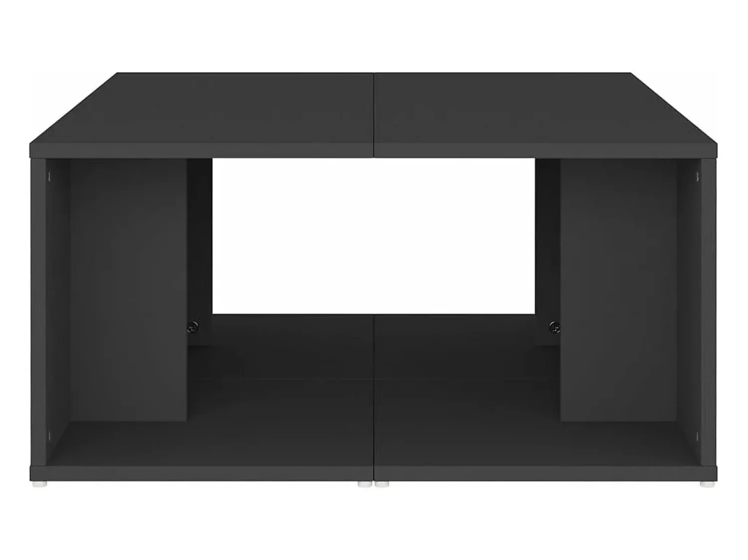 vidaxl Mesas de centro 4 pcs 33x33x33 cm derivados de madeira cinza^ Mesa De Centro