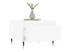 Mesa De Centro*vidaxl Mesas de centro 2 pcs 50x46x35 cm derivados de madeira Branco