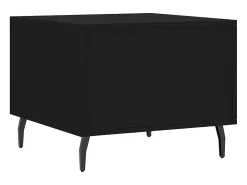 Clearance vidaxl Mesas de centro 2 pcs 50x50x40 cm madeira processada Preto