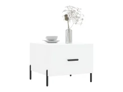 Mesa De Centro* Mesas de centro 2 pcs 50x50x40 cm madeira processada PT548080 Branco