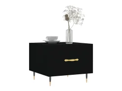 Mesa De Centro| Mesas de centro 2 pcs 50x50x40 cm madeira processada PT392021 Preto