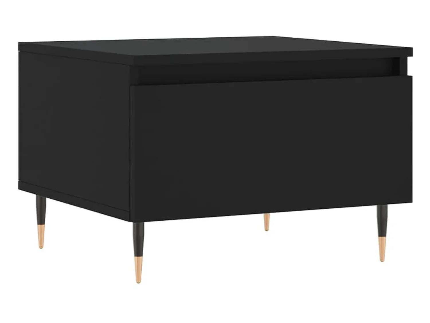 Mesa De Centro| Mesas de centro 2 pcs 50x46x35 cm derivados de madeira PT638126 Preto