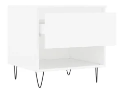 Mesa De Centro|vidaxl Mesas de centro 2 pcs 50x46x50 cm derivados de madeira Branco