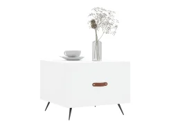 Hot Mesas de centro 2 pcs 50x50x40 cm madeira processada PT443706 Branco