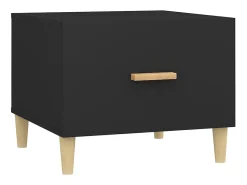Mesa De Centro*vidaxl Mesas de centro 2 pcs 50x50x40 cm madeira processada Preto