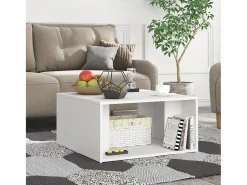Mesa De Centro* Mesas de centro 4 pcs 33x33x33 cm derivados de madeira PT823508 Branco