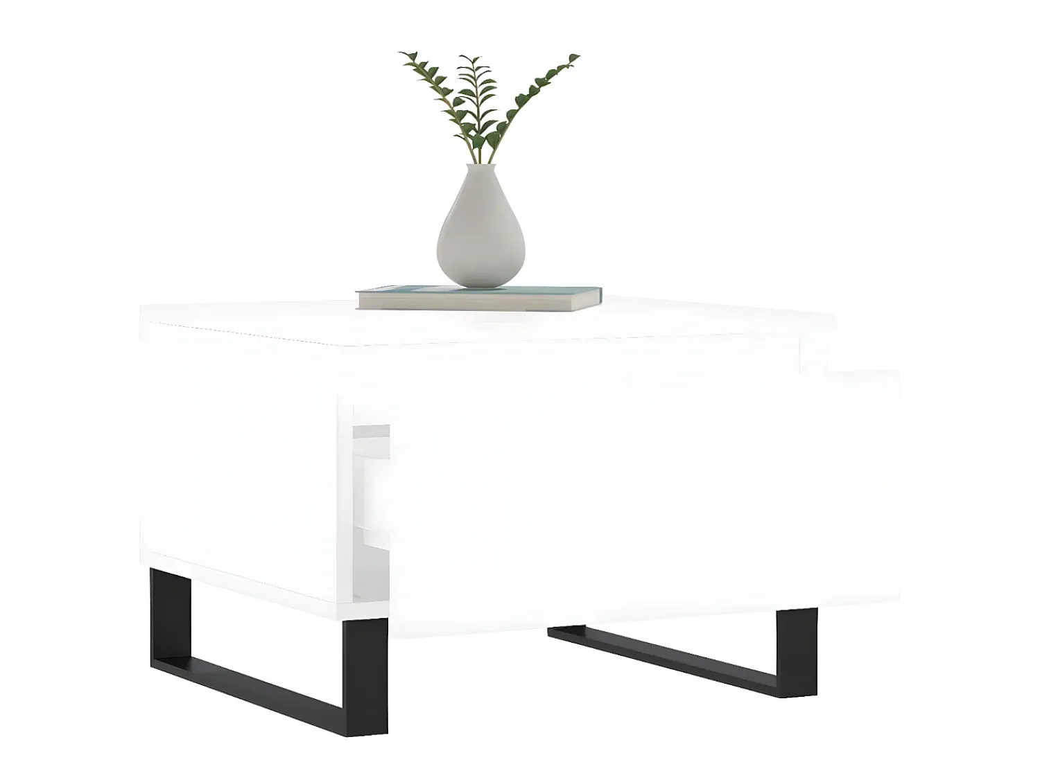 Mesa De Apoio* Mesas de centro 2 pcs 50x46x35 cm derivados de madeira PT593600 Branco