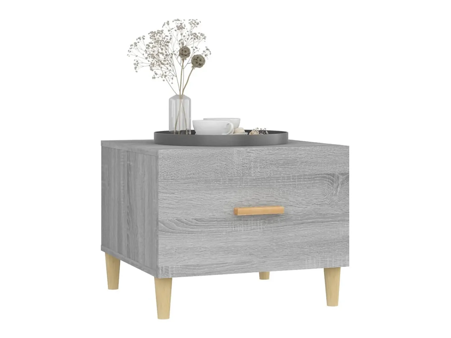 Sale vidaxl Mesas de centro 2 pcs 50x50x40 cm madeira proc. sonoma cinza Cinzento