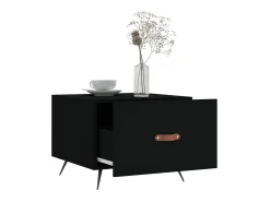 Mesa De Centro* Mesas de centro 2 pcs 50x50x40 cm madeira processada PT736386 Preto
