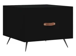 Mesa De Centro* Mesas de centro 2 pcs 50x50x40 cm madeira processada PT736386 Preto