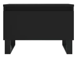 Mesa De Centro*vidaxl Mesas de centro 2 pcs 50x46x35 cm derivados de madeira Preto