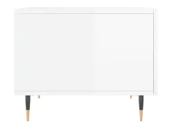 Mesa De Centro|vidaxl Mesas de centro 2 pcs 50x50x40 cm brilhante Branco