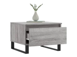 Mesa De Centro| Mesas de centro 2 pcs 50x46x35cm deriv. madeira sonoma PT126436 Cinzento