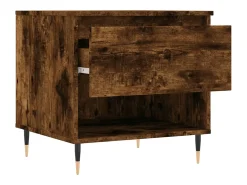 vidaxl Mesas de centro 2 pcs 50x46x50cm deriv. madeira carvalho fumado^ Mesa De Centro