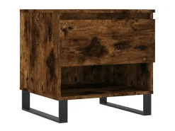 Mesa De Centro* Mesas de centro 2 pcs 50x46x50cm deriv. madeira carvalho fumado PT650771 Castanho