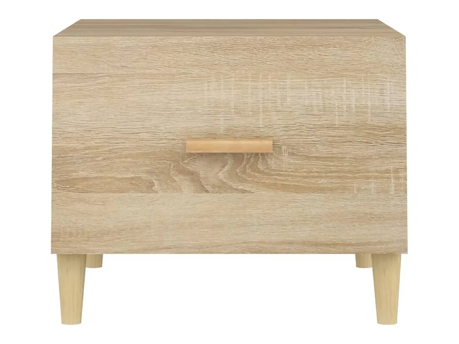 Mesa De Centro|vidaxl Mesas de centro 2 pcs 50x50x40cm deriv. madeira carvalho sonoma Natural claro