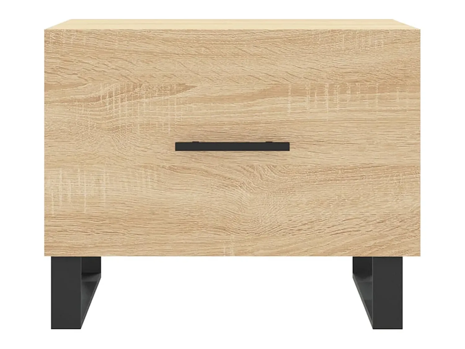 New vidaxl Mesas de centro 2 pcs 50x50x40cm deriv. madeira carvalho sonoma Natural claro