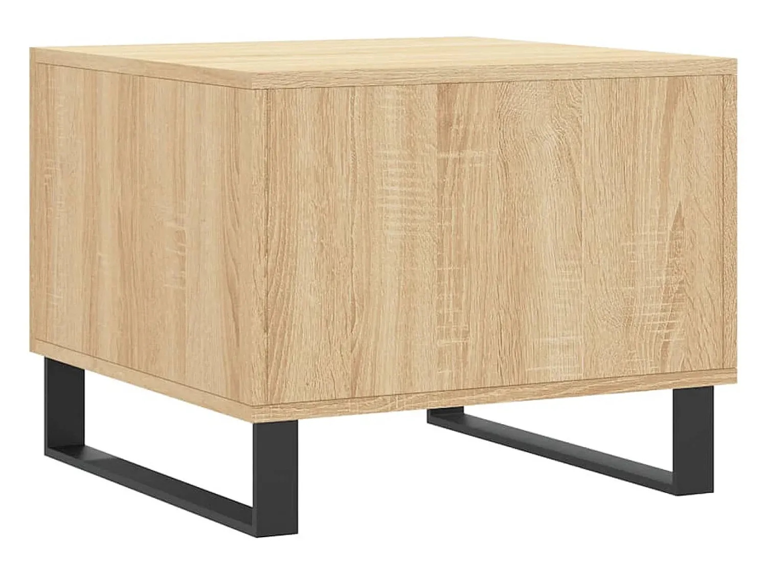 New vidaxl Mesas de centro 2 pcs 50x50x40cm deriv. madeira carvalho sonoma Natural claro