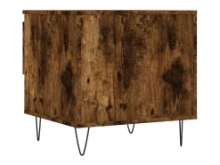 vidaxl Mesas de centro 2 pcs 50x46x50cm deriv. madeira carvalho fumado^ Mesa De Centro