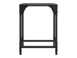 Mesa De Centro| Mesas de centro c/ topo vidro 2 pcs 30x30x40cm aço PT175939 Transparente
