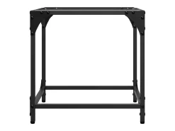 vidaxl Mesas de centro c/ topo vidro 2 pcs 40x40x40cm aço Transparente