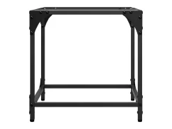 Mesa De Centro* Mesas de centro c/ topo vidro 2 pcs 40x40x40cm aço PT899313 Transparente