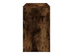 Mesa De Centro| Mesas de encaixar 3 pcs derivados de madeira carvalho fumado Castanho