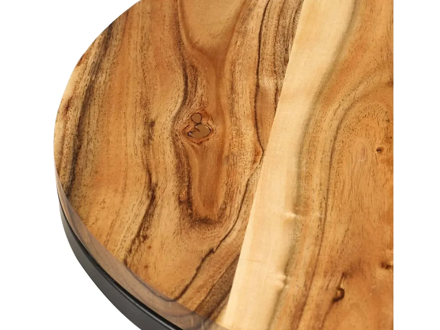 Mesa De Centro* Mesas de encastrar 2 pcs madeira de acácia maciça PT658456 Castanho