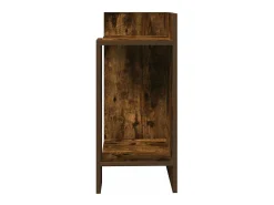 Mesa De Apoio*vidaxl Mesas laterais 2 pcs prateleira 110x50x103 cm carvalho fumado Natural claro